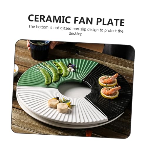 Plato de cerámica estilo japonés para sushi y postres miniatura 3