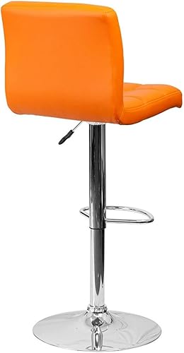 Miniatura 4 de KLS14 - Taburetes de diseño moderno, asiento elevado, ajustable, hidráulico, giratorio de 360 grados, marco de acero resistente, asiento acolchado,