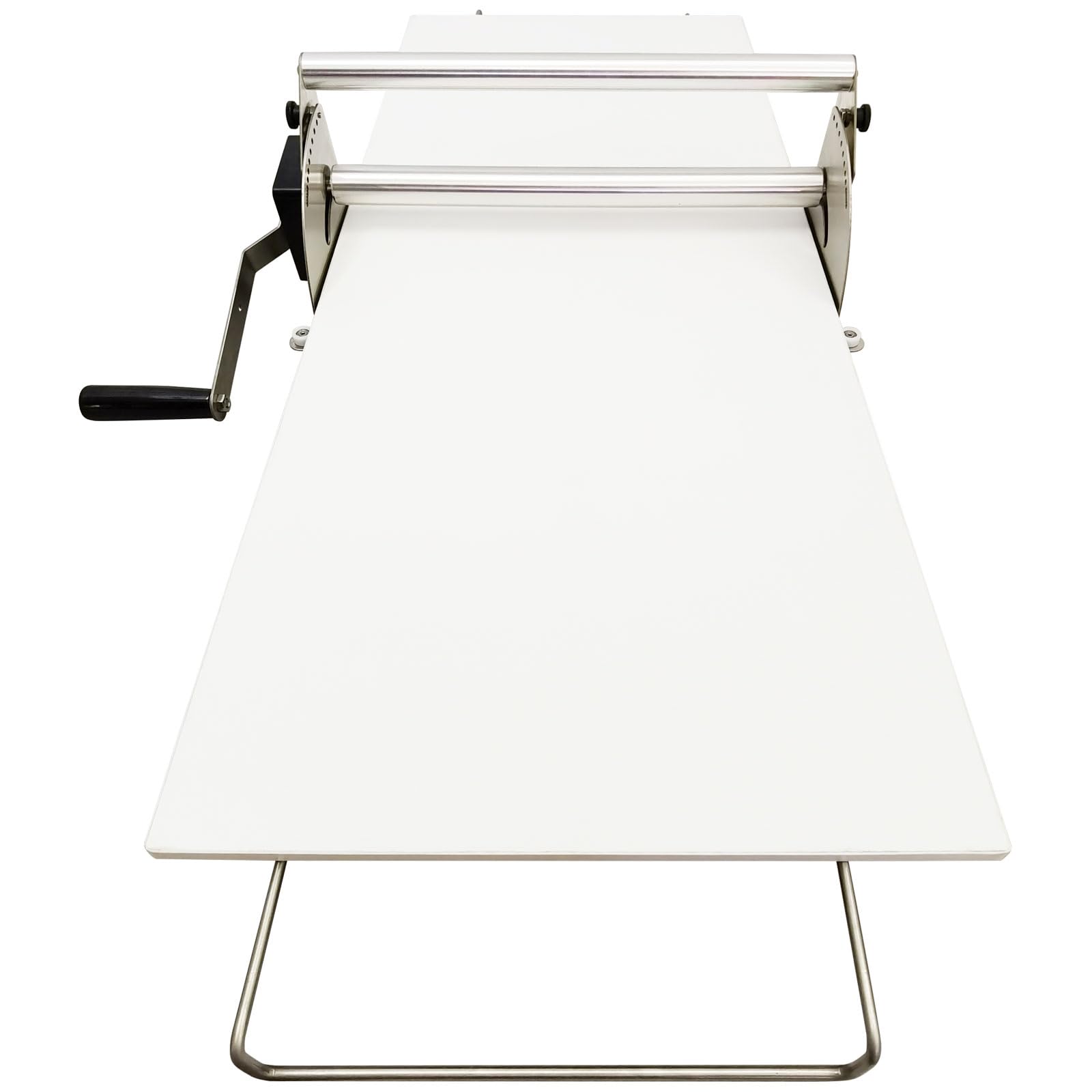 PreAsion Manual Dough Sheeter Machine Stainless Steel Pastry Machine, Folding Dough Press, Adjustable Thickness Max 0.89 inch, for Croissants, Fondant & Puff Pastry