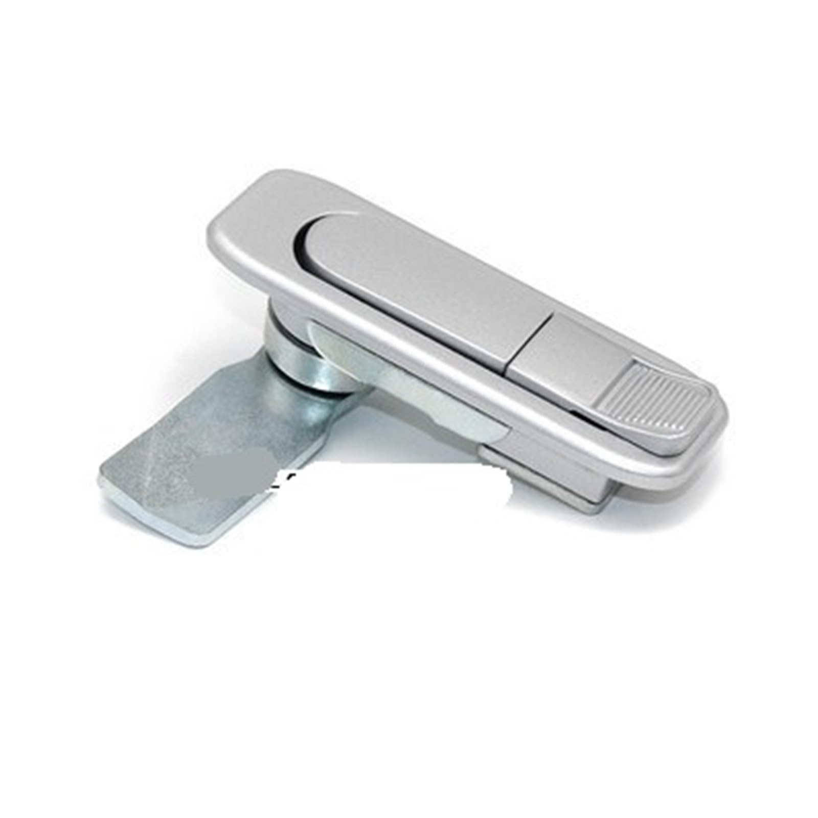 MS738 Pull to Open Push Button Lock - Electric Box Plane Lock Switch for Cabinet Doors - 1 Piece(Gray 2)