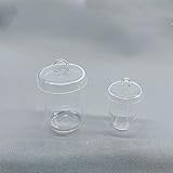 High-Purity Quartz Crucible - Thermostable up to 1200℃ for Laboratory and Industrial Use 1PCS(with Lid 50ml)