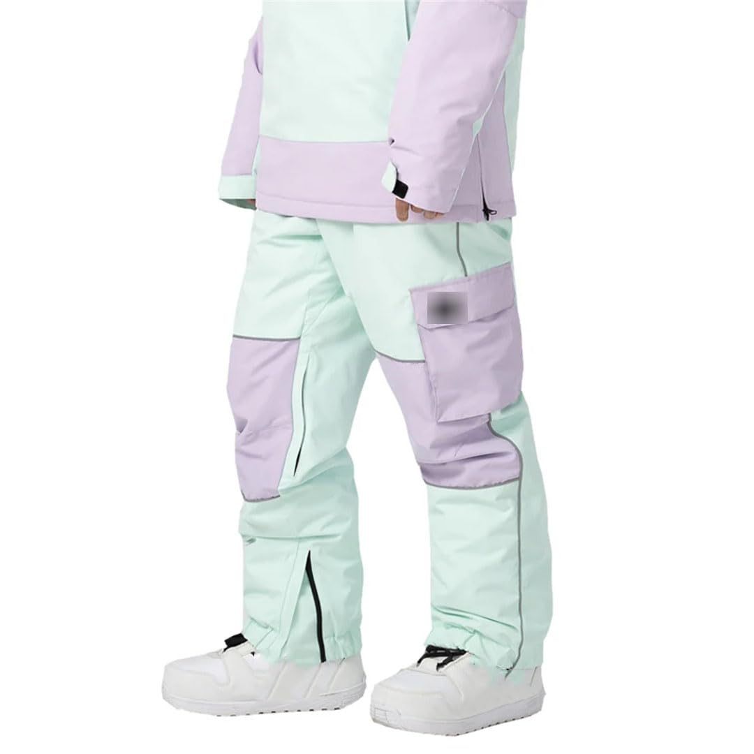 Pantalones de esquí para mujer, pantalones de nieve para deportes al aire libre, pantalones de snowboard cálidos a prueba de viento
