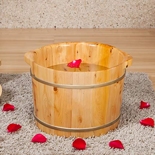 Spa de pies de madera con tapa, tamaño grande 27cm miniatura 2
