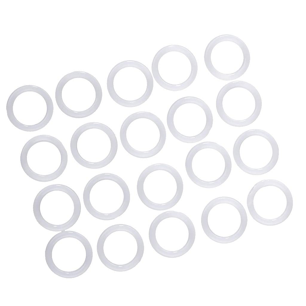 CALANDIS® 15 Pieces 28mm Plastic DIY Crochet Ring Circle Hook Craft Tool Accessory for Handbag Car Seat-image-32