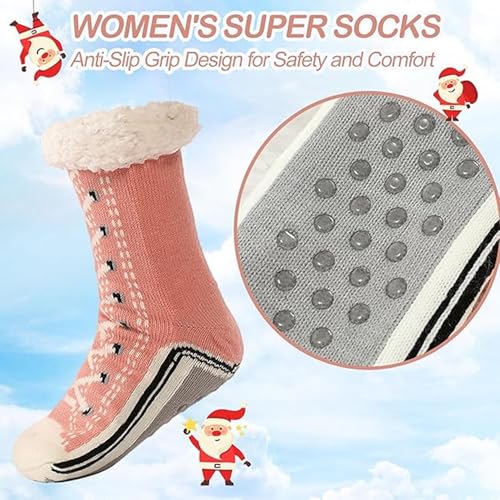 Ultra-Thick Cashmere Slipper Home Socks, Toselfwith Ultra-Thick Cashmere Slipper, Non-slip slipper Socks for Women3