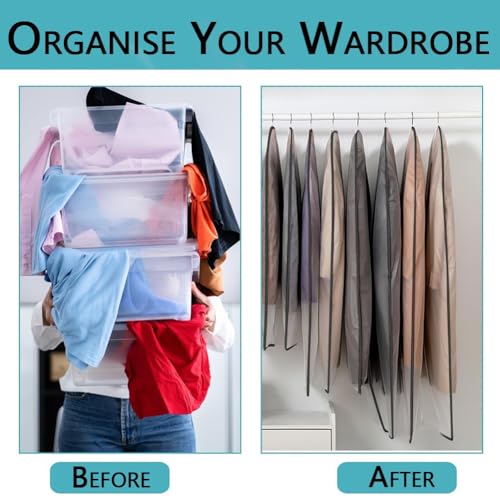 Housse de vetement avec zip pour un dressing de chambre toujours impeccable - 6