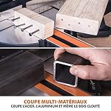 Evolution Power Tools R255SMS+ Sega a troncatrice radiale con lama multi-materiale, taglia legno, metallo e plastica, inclinazione di bise llo 45°, angolo di taglio 50°, 2000 W, 255 mm, 220-240 V - 5