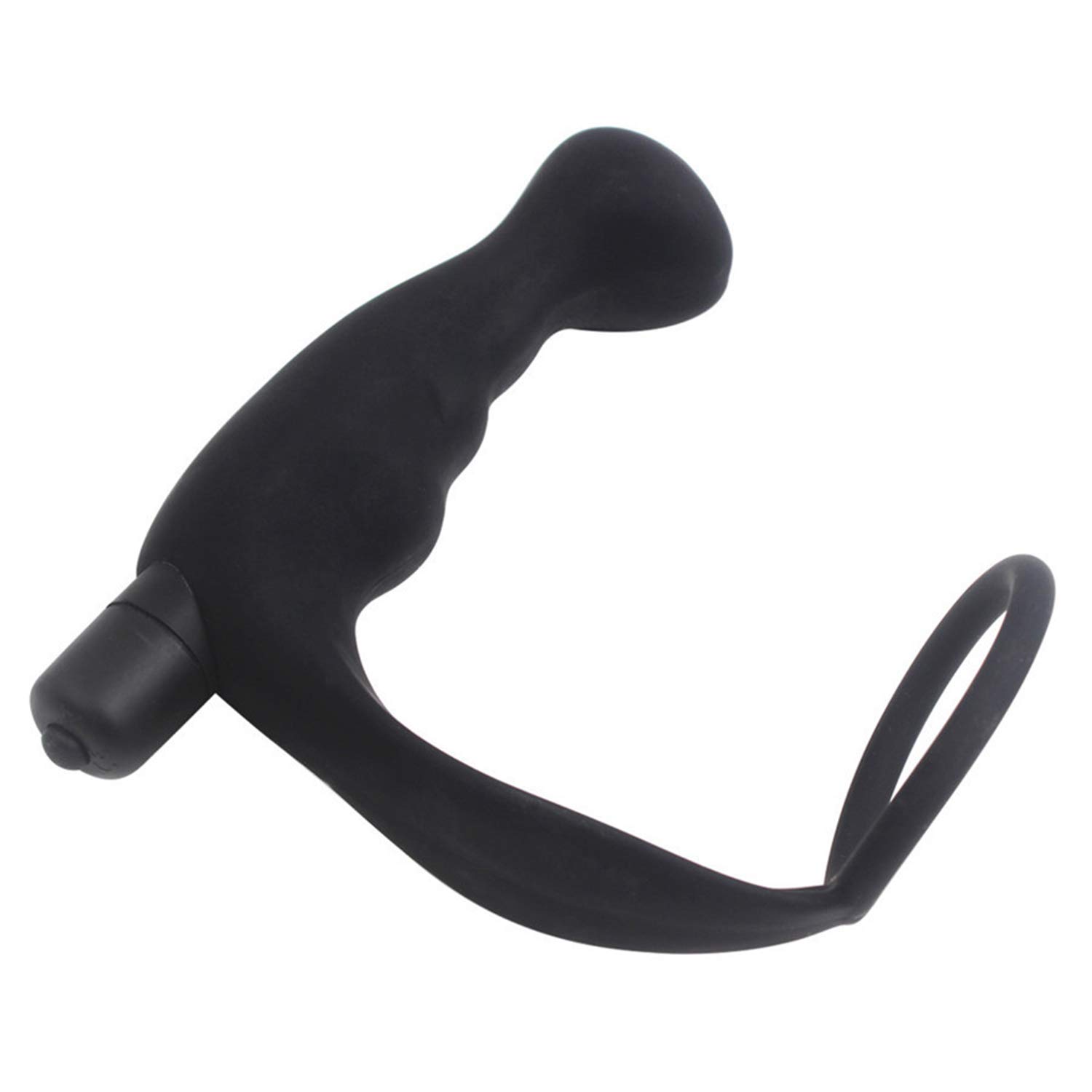 Massaggiatore prostatico – 7 diversi design – Vibration Plug anale prostata – Stimolatore anale sesso uomo erotico G voi massaggiatore giocattolo sessuale (1 anello da pozzetto – sottile – con