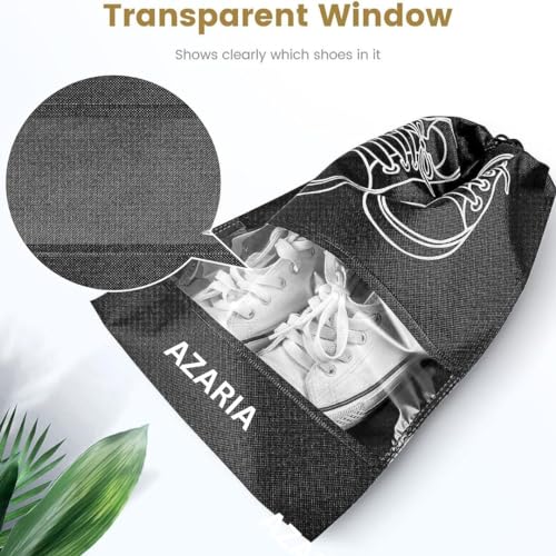 Azaria Shoe Bag for Travel & Storage 5Pcs Shoe Bags Pouches Travel | Shoe Cover for Travelling | Travel Organizer for Women & Men | Shoes Cover Bag |Travel Accessories Shoe Organizer (5 pcs Shoe Bag) 4