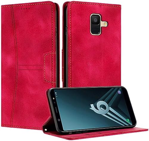 Oxford Stoff Handyhülle Für LG G8s ThinQ - Flip Case Mit Kartenfächern & Magnetverschluss
