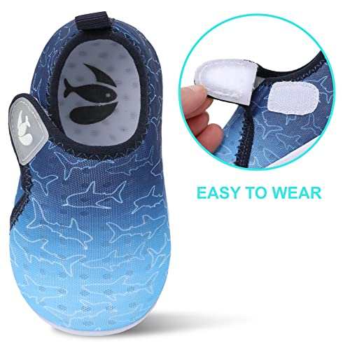 Image of FEETCITY Boys Girls Water Shoes Kids Aqua Socks Quick Dry Barefoot for Beach Swimming Pool