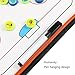 Wrzbest Pro Ice Hockey Coaching Whiteboard - Magnetic Tactics Clipboard w/Zipper Case & Player Markers - Dry Erase Strategy Board for Game Plans & Practice Diagrams (16.5
