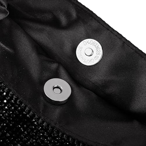 Bolso de mano para mujer mini negro elegante miniatura 6