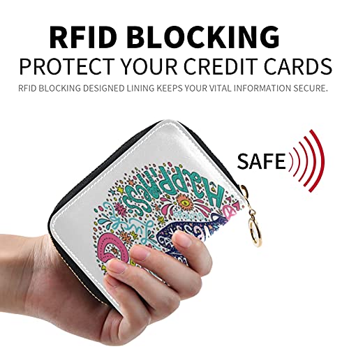 Human Hand Fingers Peace Sign Grey Credit Card Coin wallet, RFID Blocking Compact Women Leather Card Holder, Key Change Organizer, Zipper Purse Clutch Pouch Pocket2