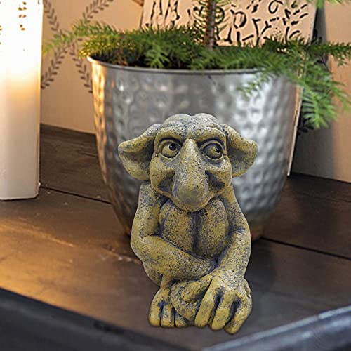 Troll Statues Home Decor, Gargoyle Statues, Cast Stone Trolls, Gothic Sculpture Home Garden Art Decorations, Exquisite Stone Statues For Indoor Outdoor #TOP2