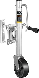 BIGRED 1000 lbs Swing-Back Trailer Jack with 6" Wheel - Bolt-On Adjustable Heavy Duty for Boats & RVs (ATR39001R)