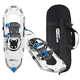 Goutone 21/27 Inches Light Weight Snowshoes for Men and Women. Fully Adjustable Ratchet Bindings, He