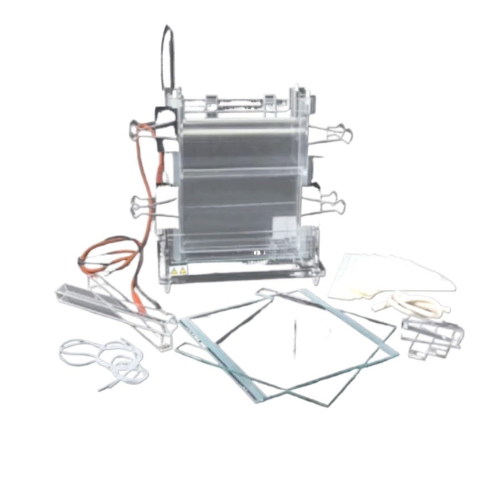 Dispositivo de electroforesis, Equipo De Electroforesis Las Bandas Del Tanque Investigación Científica Laboratorio Doble Vertical DYCZ-24A Son Claras Herramientas de experimento