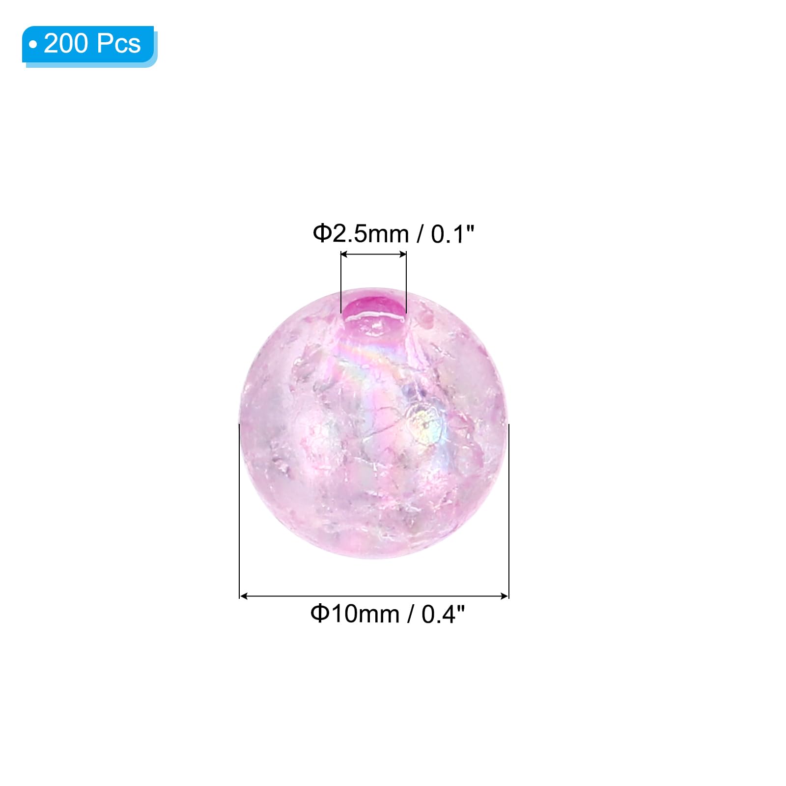 PATIKIL 10mm Acrylic Beads - Image 2