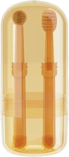 Yueliang Zentric Cepillo de dientes para perros, Flexibrush Cepillo de dientes para mascotas con raspador de lengua, cepillo de dientes para gatos,