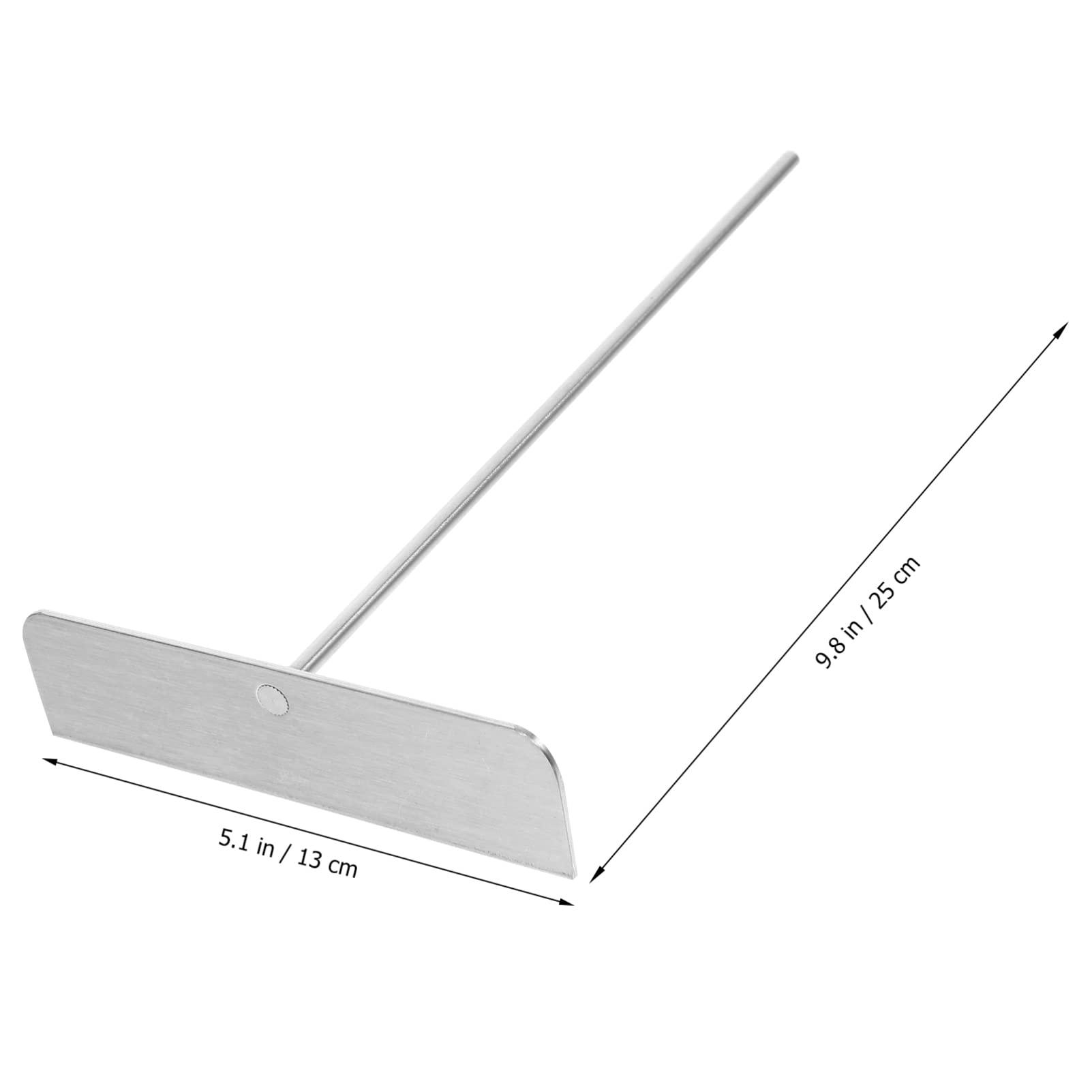 BESTonZON Stainless Steel Crepe Spreader Tool T-shaped Pancake Scraper for Easy Kitchen and Restaurant Use for Making Pancakes and Crepes Materials