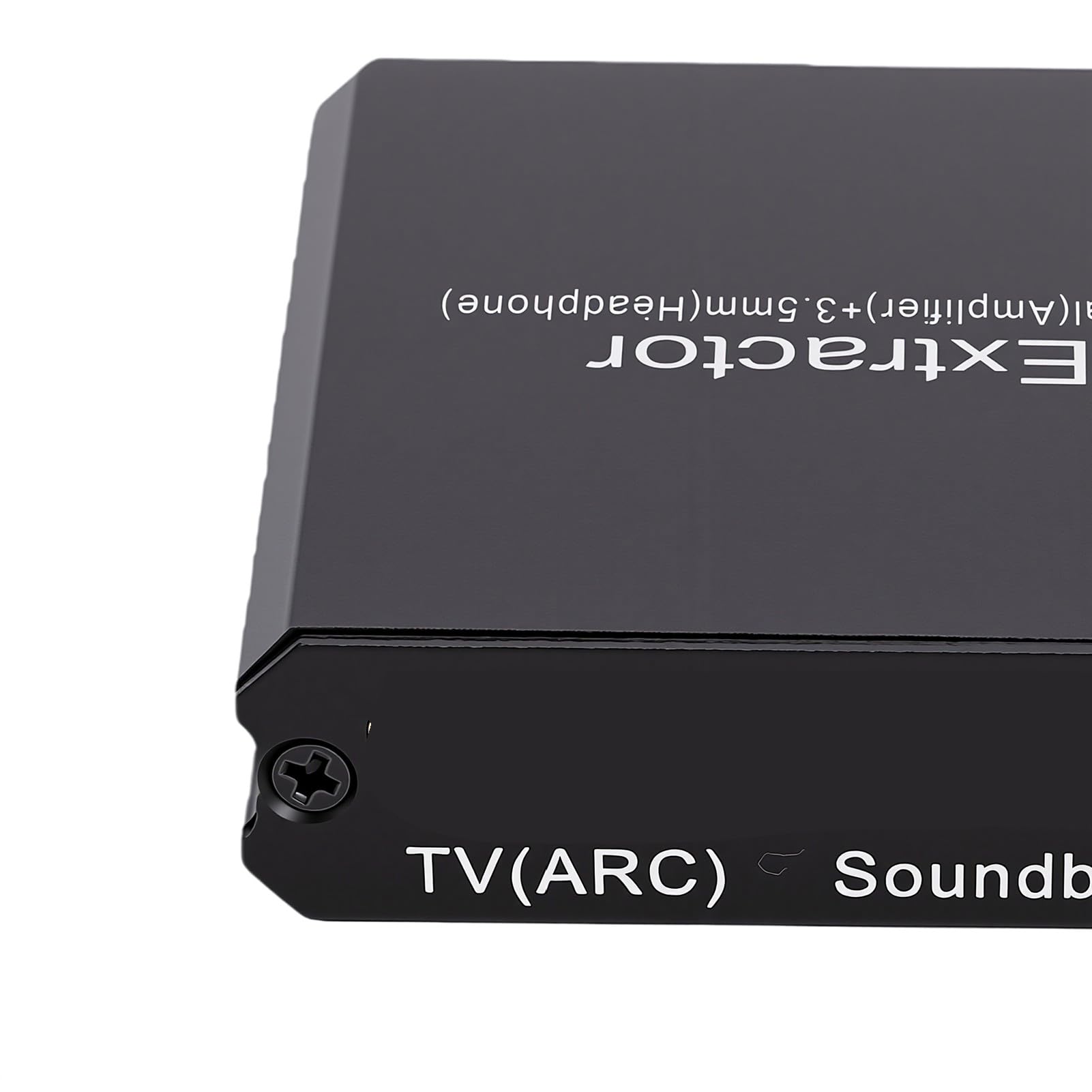 Annadue Extractor de ARC 4K 60 Hz, Adaptador Multimedia HD a óptico de 3,5 Mm para TV, DVD, Consola de Juegos, Compatible con Dolby DTS 5.1 PCM 2.0, Alta Frecuencia de Muestreo de 192 KHz, con Control