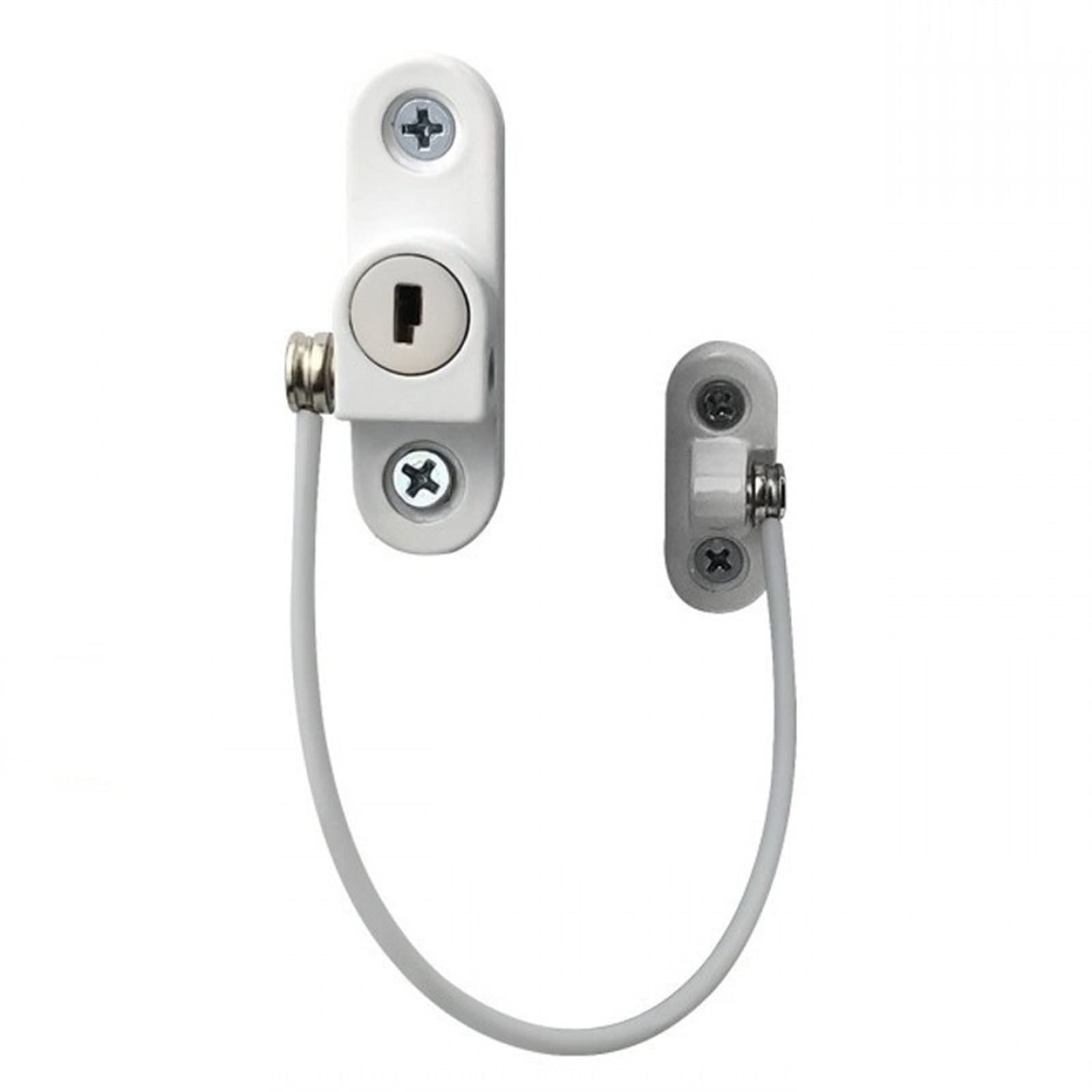 SFJSFIMQ Chain Lock Security Door Chain Security Window Sliding Door Latch Limiter Home(Nero)