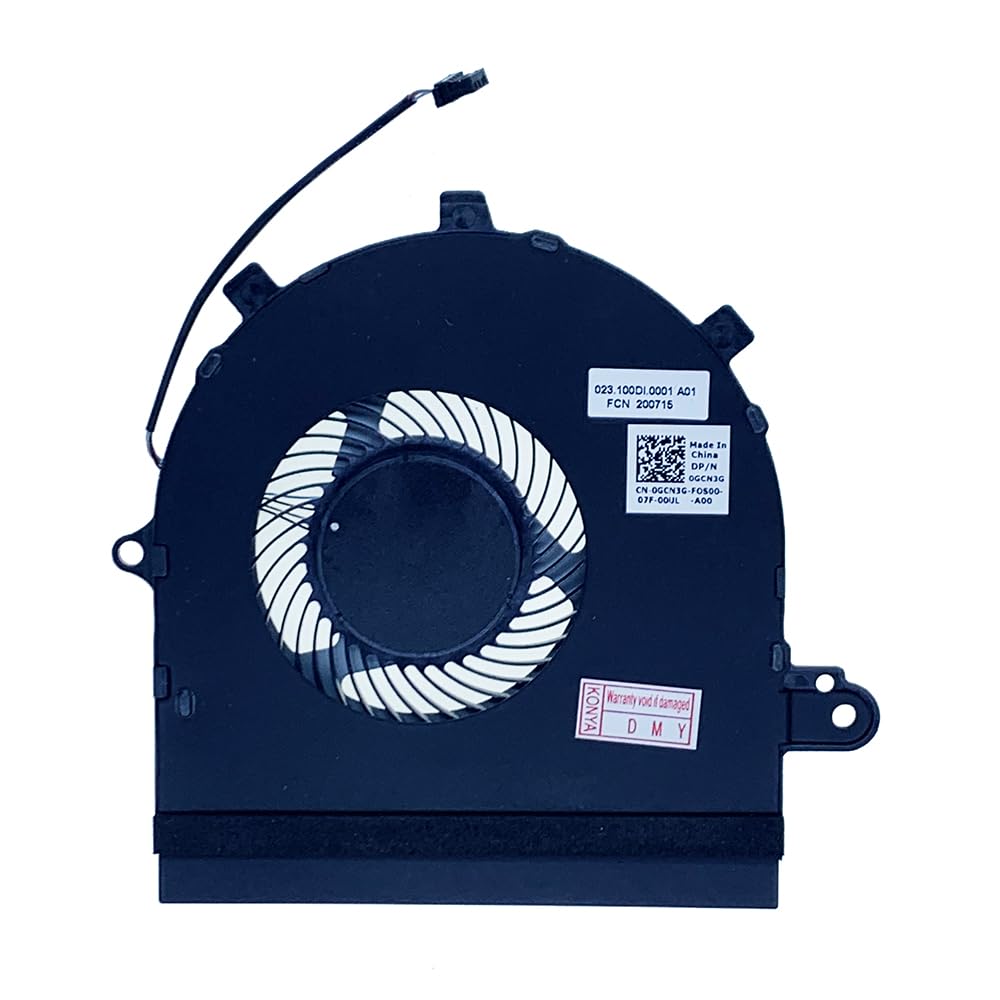 Replacement CPU Cooling Fan For Dell Inspiron 7786 2-in-1 Laptop - Compatible With 0GCN3G