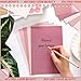 100 Pcs Stationery Lined Stationery Paper and Envelopes Set Includes 50 Letter Writing Paper and 50 Envelope for Office, 5.5 x 8.25 Inch(Dusty Rose)