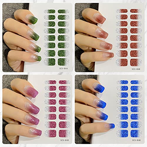 Nagellack Aufkleber, Farbverlauf Nagelsticker, 13 Blatt Selbstklebende Nagelkunst Aufkleber, Nail Art Aufkleber mit… – Bild 4