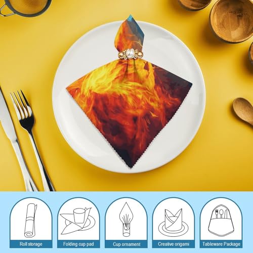 Servilletas de Tela Fire Vs Ice Art Pack 6 miniatura 7