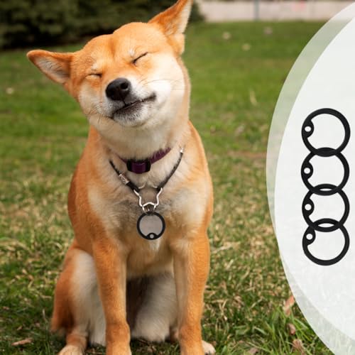 LNQ LUNIQI Silikon Hundemarke Schalldämpfer, 4 Stück Anti-Klimper Hundemarke Schutz, Gummi Dog Tag Silencer für Hund ID Military Schalldämpfer (Gilt Nicht für Tasso)