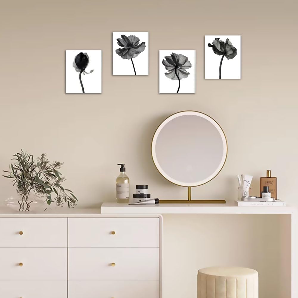 Crmotu Botanische Wandkunst – Gerahmte Leinwand, 40,6x61 Cm, Grüne Blätter, Vintage-Stil, Für Wohnzimmer & Schlafzimmer