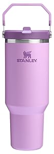 Stanley IceFlow Flip Straw Tumbler with Handle | Twist On Lid and Flip Up Straw | Leak Resistant Water Bottle | Insulated Stainless Steel | BPA-Free