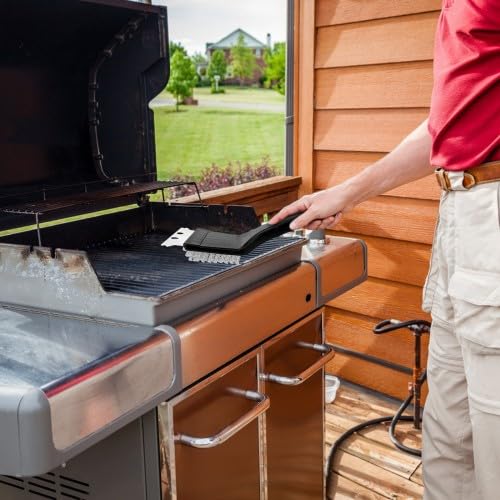 Set Raschietti Per Piastra Barbecue Con 2 Lame Di Ricambio E Deflettore, In Acciaio Inox, Per Pulizia Facile E Sicura