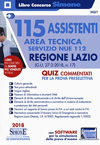 115 assistenti area tecnica Servizio NUE 112