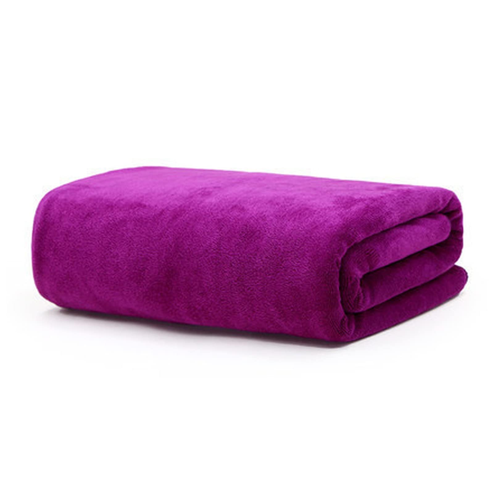 Handtuch 100x200 cm Mikrofaser-Badetuch super groß, weich, super saugfähig, schnell trocknend, Nicht verblasst, mehrzweck Sport, Reisen Handtuch Set (Color : Wine red, Size : 80x180 cm)