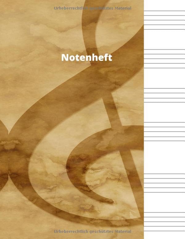 Notenheft: Notenheft,notenblatt leer,notenheft blanko,es Notenbuch - 100 Seiten - hohe Qualität