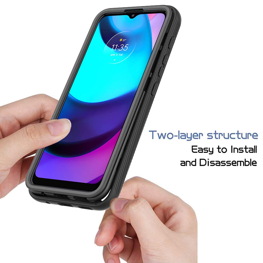 GOGME Cover per Motorola Moto E20, Rugged Custodia