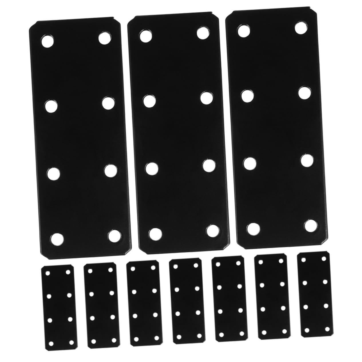 NAMOARLY 12pcs Aluminum Bracket Truss Brackets for Wood Beam Flat Mounting Plate Precision Construction Brackets