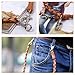 VANZACK Vintage Woven Trouser Chain for Men Durable Pant Accessories Stylish Pocket Chain for Jeans for Hip Hop and Punk Fashion Versatile Use with Buckle Design