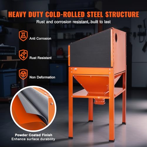 60 Gallon Sandblasting Cabinet with Stand