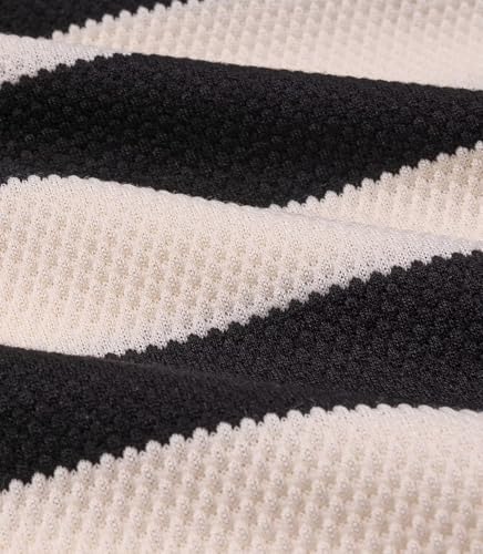 Mens Striped T Shirt Short Sleeve Crewneck Fitted Everyday Tshirt Casual Tee Regular Fit3