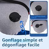 Hioutdoor oreiller gonflable 210 g avec housse en coton photo 5