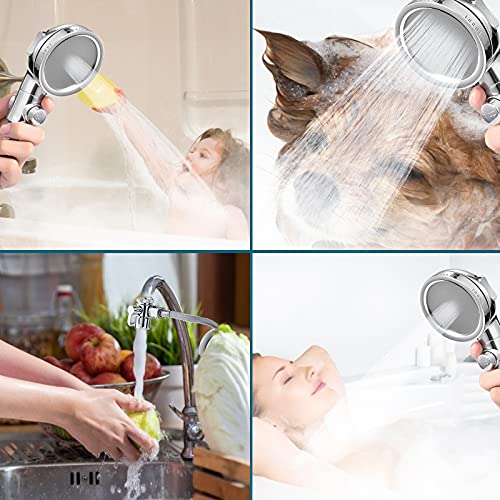 Soffione Doccia alta Pressione con Accessori