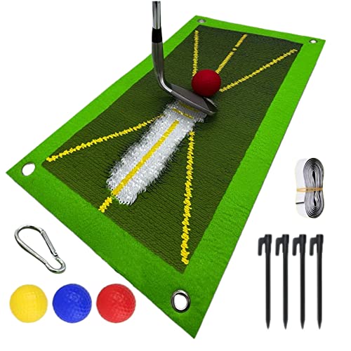 New Golf Training Mats For Swing Detection,Golf Practice Hitting Mats For Analyzing Swing Path And Proper Hitting Posture,Advanced Golf Hitting Mats For Indoor/Outdoor Use,Golf Training Aids. #TOP21