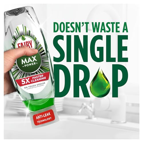 Fairy Max Power Washing Up Liquid Original 8 x 545ML, Easy & Effortless Cleaning, Even On Your Greasiest Pots & Pans - Image 5