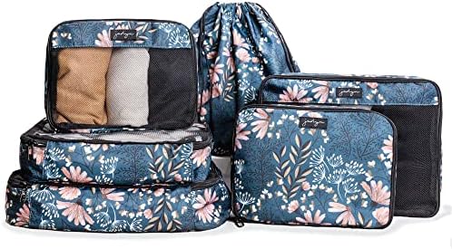 Jadyn Packing Cubes for Travel, 6-Piece Large Packing Cube Organi...
