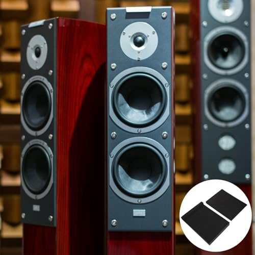 Almohadillas de aislamiento acústico Levemolo 6 piezas - Espuma para altavoces que reduce eco y reverberación para estudio en casa y uso en escenario miniatura 5