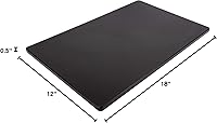 Vista 6 de Thirteen Chefs - Tabla de cortar grande de plástico negro de 18 x 12 - 1/2" de grosor HDPE para restaurantes y cocinas profesionales, NSF